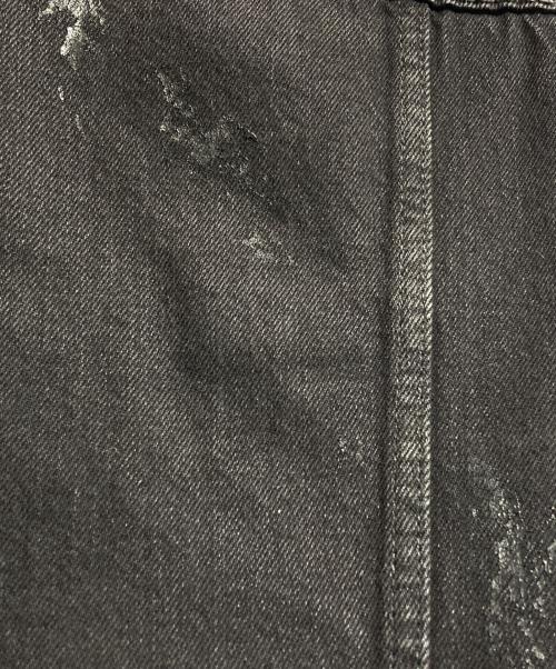 JIL SANDER（ジルサンダー）JIL SANDER (ジルサンダー) ペンキ加工デニムジャケット ブラック サイズ:Mの古着・服飾アイテム