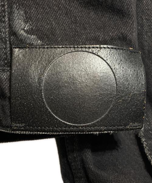 JIL SANDER（ジルサンダー）JIL SANDER (ジルサンダー) ペンキ加工デニムジャケット ブラック サイズ:Mの古着・服飾アイテム