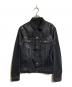 JIL SANDER（ジルサンダー）の古着「ペンキ加工デニムジャケット」｜ブラック