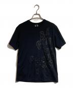 COMME des GARCONS HOMME PLUSコムデギャルソンオムプリュス）の古着「プリントTシャツ」｜ブラック