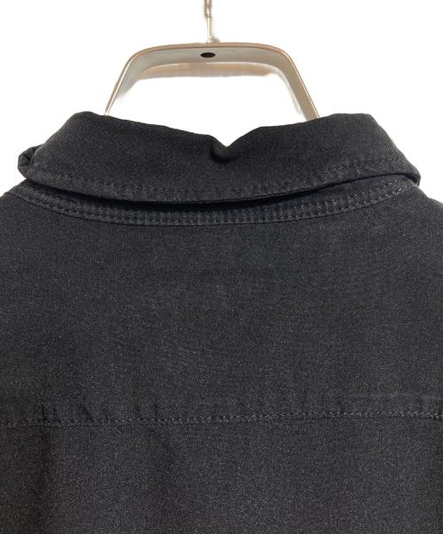 COMME des GARCONS HOMME PLUS（コムデギャルソンオムプリュス）COMME des GARCONS HOMME PLUS (コムデギャルソンオムプリュス) ポリエステル縮絨シャツ ブラック サイズ:Sの古着・服飾アイテム