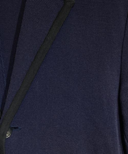 ISSEY MIYAKE（イッセイミヤケ）ISSEY MIYAKE (イッセイミヤケ) ニットジャケット ネイビー サイズ:2の古着・服飾アイテム