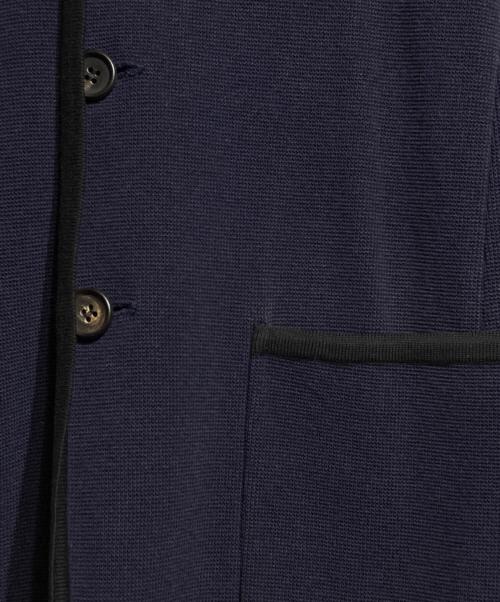 ISSEY MIYAKE（イッセイミヤケ）ISSEY MIYAKE (イッセイミヤケ) ニットジャケット ネイビー サイズ:2の古着・服飾アイテム