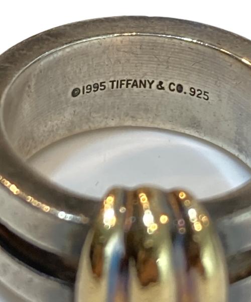 TIFFANY & Co.（ティファニー）Tiffany & Co. (ティファニー) グルーブドウィズ コンビリング シルバー×ゴールド サイズ:7.5号の古着・服飾アイテム