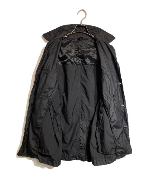 COMME des GARCONS HOMME（コムデギャルソン オム）COMME des GARCONS HOMME (コムデギャルソン オム) 製品染めステンカラーコート ブラック サイズ:XSの古着・服飾アイテム