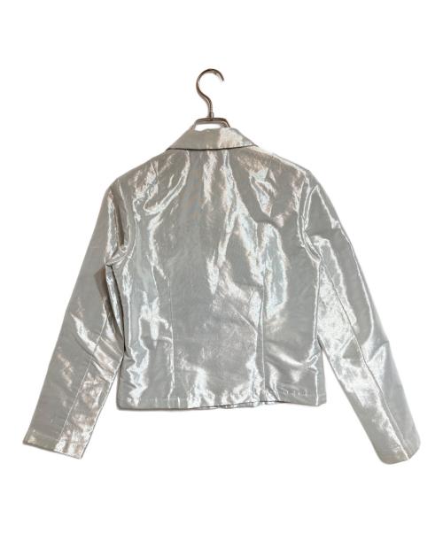 tricot COMME des GARCONS（トリココムデギャルソン）tricot COMME des GARCONS (トリココムデギャルソン) ジップブルゾン シルバー サイズ:Freeの古着・服飾アイテム