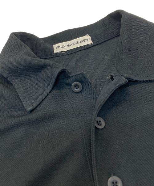 ISSEY MIYAKE MEN（イッセイミヤケメン）ISSEY MIYAKE MEN (イッセイミヤケメン) ポロシャツ ブラック サイズ:Lの古着・服飾アイテム