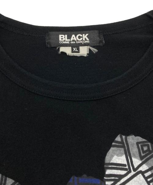 BLACK COMME des GARCONS（ブラックコムデギャルソン）BLACK COMME des GARCONS (ブラックコムデギャルソン) ロングスリーブカットソー ブラック サイズ:XLの古着・服飾アイテム