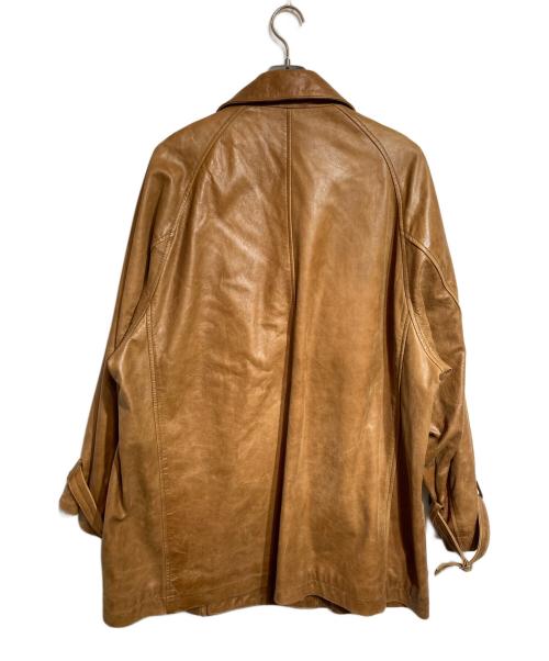 MAISON SPECIAL（メゾンスペシャル）MAISON SPECIAL (メゾンスペシャル) プライムオーバーレザーダブルショートコート ブラウン サイズ:1の古着・服飾アイテム
