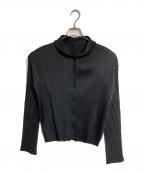 PLEATS PLEASEプリーツプリーズ）の古着「プリーツシャツ」｜ブラック