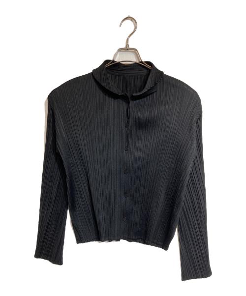 PLEATS PLEASE（プリーツプリーズ）PLEATS PLEASE (プリーツプリーズ) プリーツシャツ ブラック サイズ:3の古着・服飾アイテム