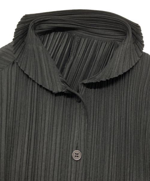 PLEATS PLEASE（プリーツプリーズ）PLEATS PLEASE (プリーツプリーズ) プリーツシャツ ブラック サイズ:3の古着・服飾アイテム