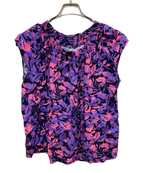 Hysteric Glamour（ヒステリックグラマー）Hysteric Glamour (ヒステリックグラマー) WEEDY SKULL（ウィーディースカル）柄 プルオーバーブラウス パープル サイズ:FREEの古着・服飾アイテム