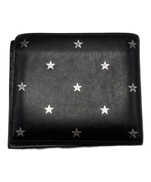 Saint Laurent Paris（サンローランパリ）Saint Laurent Paris (サンローランパリ) スタープリントコンパクトウォレット ブラックの古着・服飾アイテム