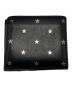 Saint Laurent Paris (サンローランパリ) スタープリントコンパクトウォレット ブラック：18000円