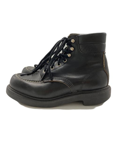 RED WING（レッドウィング）RED WING (レッドウィング) SUPERSOLE MOC TOE ブラック サイズ:4・1/2(Dウィズ）の古着・服飾アイテム