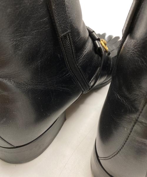 GUCCI（グッチ）GUCCI (グッチ) ホースビットブーツ ブラック サイズ:7・1/2の古着・服飾アイテム