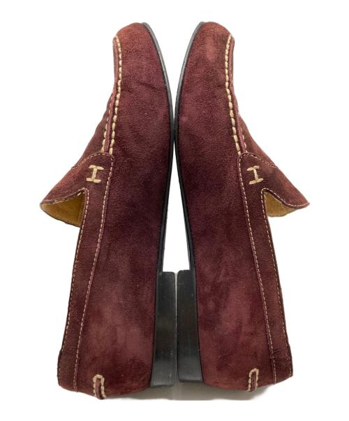 HERMES（エルメス）HERMES (エルメス) H刺繍スウェードローファー ブラウン サイズ:36・1/2の古着・服飾アイテム