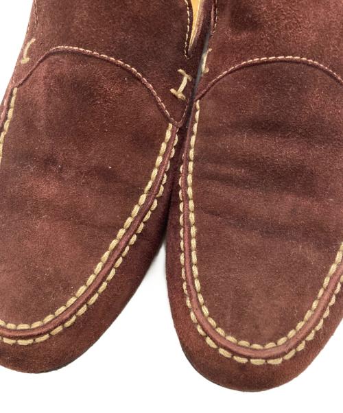 HERMES（エルメス）HERMES (エルメス) H刺繍スウェードローファー ブラウン サイズ:36・1/2の古着・服飾アイテム