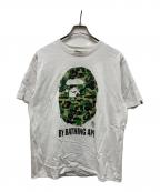 A BATHING APEアベイシングエイプ）の古着「ABC Camo By Bathing Ape Tシャツ」｜ホワイト