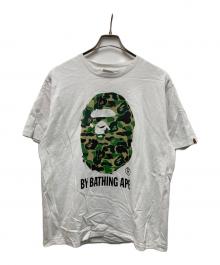 A BATHING APE（アベイシングエイプ）の古着「ABC Camo By Bathing Ape Tシャツ」｜ホワイト