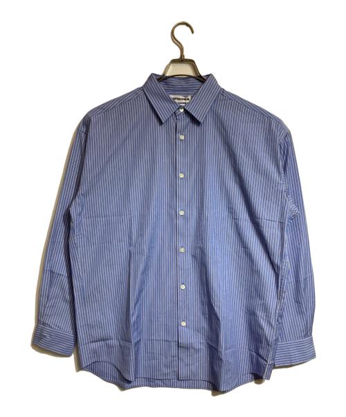 SOFTHYPHEN（ソフトハイフン）SOFTHYPHEN (ソフトハイフン) THOMAS MASON (トーマスメイソン) ストライプシャツ ブルー×ホワイト サイズ:3の古着・服飾アイテム