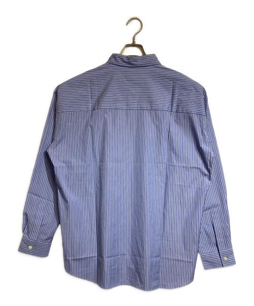 SOFTHYPHEN（ソフトハイフン）SOFTHYPHEN (ソフトハイフン) THOMAS MASON (トーマスメイソン) ストライプシャツ ブルー×ホワイト サイズ:3の古着・服飾アイテム