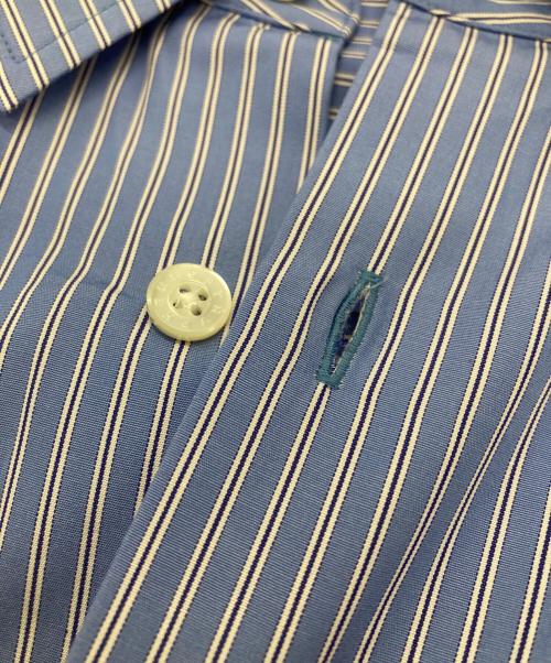 SOFTHYPHEN（ソフトハイフン）SOFTHYPHEN (ソフトハイフン) THOMAS MASON (トーマスメイソン) ストライプシャツ ブルー×ホワイト サイズ:3の古着・服飾アイテム