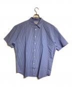 SOFTHYPHEN×THOMAS MASONソフトハイフン×トーマスメイソン）の古着「半袖シャツ」｜ブルー×ホワイト