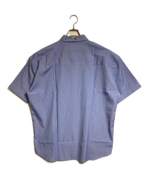 SOFTHYPHEN（ソフトハイフン）SOFTHYPHEN (ソフトハイフン) THOMAS MASON (トーマスメイソン) 半袖シャツ ブルー×ホワイト サイズ:3の古着・服飾アイテム