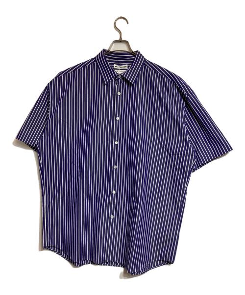 SOFTHYPHEN（ソフトハイフン）SOFTHYPHEN (ソフトハイフン) THOMAS MASON (トーマスメイソン) 半袖シャツ ネイビー×ホワイト サイズ:3の古着・服飾アイテム