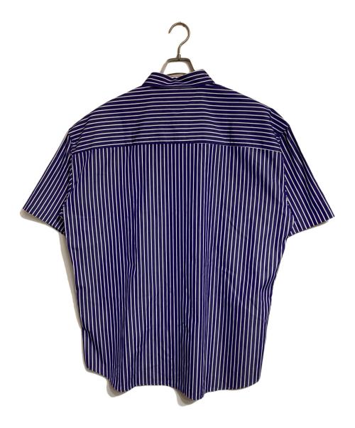 SOFTHYPHEN（ソフトハイフン）SOFTHYPHEN (ソフトハイフン) THOMAS MASON (トーマスメイソン) 半袖シャツ ネイビー×ホワイト サイズ:3の古着・服飾アイテム