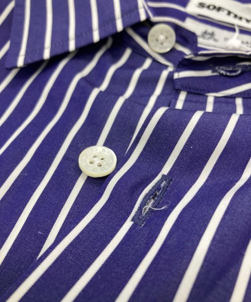 SOFTHYPHEN（ソフトハイフン）SOFTHYPHEN (ソフトハイフン) THOMAS MASON (トーマスメイソン) 半袖シャツ ネイビー×ホワイト サイズ:3の古着・服飾アイテム