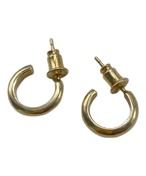 SOFTHYPHEN（ソフトハイフン）SOFTHYPHEN (ソフトハイフン) HIGH DOME EARRINGS ゴールドの古着・服飾アイテム