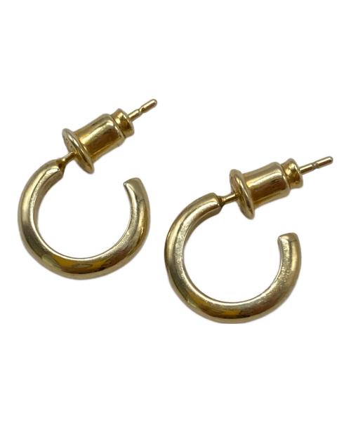 SOFTHYPHEN（ソフトハイフン）SOFTHYPHEN (ソフトハイフン) HIGH DOME EARRINGS ゴールドの古着・服飾アイテム