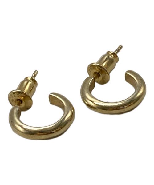 SOFTHYPHEN（ソフトハイフン）SOFTHYPHEN (ソフトハイフン) HIGH DOME EARRINGS ゴールドの古着・服飾アイテム