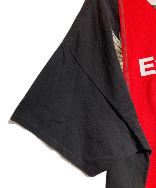 Rebuild by Needles（リビルドバイニードルス）Rebuild by Needles (リビルドバイニードルス) 再構築ベースボールシャツ レッド×グリーン サイズ:なしの古着・服飾アイテム