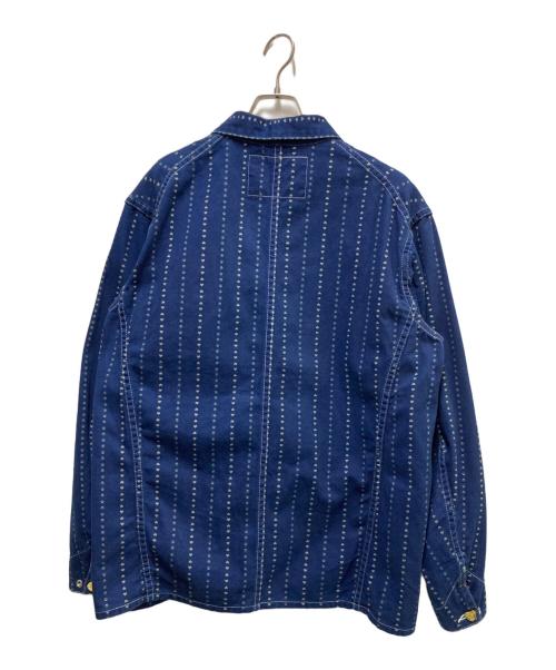 TCB jeans（ティーシービー ジーンズ）TCB jeans (ティーシービー ジーンズ) CarHartt (カーハート) Chore Coat Paw Stripe ネイビー サイズ:38の古着・服飾アイテム