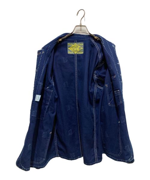 TCB jeans（ティーシービー ジーンズ）TCB jeans (ティーシービー ジーンズ) CarHartt (カーハート) Chore Coat Paw Stripe ネイビー サイズ:38の古着・服飾アイテム