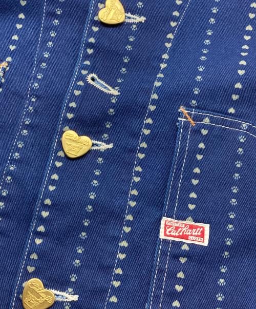 TCB jeans（ティーシービー ジーンズ）TCB jeans (ティーシービー ジーンズ) CarHartt (カーハート) Chore Coat Paw Stripe ネイビー サイズ:38の古着・服飾アイテム