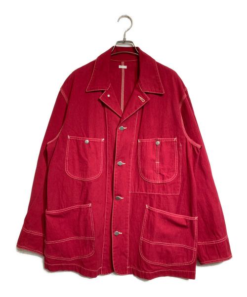 A.PRESSE（アプレッセ）A.PRESSE (アプレッセ) Coverall Jacket レッド サイズ:3の古着・服飾アイテム