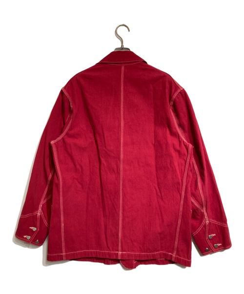 A.PRESSE（アプレッセ）A.PRESSE (アプレッセ) Coverall Jacket レッド サイズ:3の古着・服飾アイテム