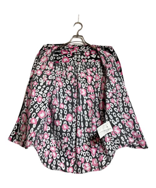 BLACK COMME des GARCONS（ブラックコムデギャルソン）BLACK COMME des GARCONS (ブラックコムデギャルソン) レオパードシャツ ブラック×ピンク サイズ:Lの古着・服飾アイテム