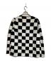 BLACK COMME des GARCONS (ブラックコムデギャルソン) ボックスチェックニット ホワイト×ブラック サイズ:Ｌ：18000円