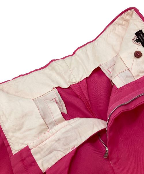 COMME des GARCONS HOMME PLUS（コムデギャルソンオムプリュス）COMME des GARCONS HOMME PLUS (コムデギャルソンオムプリュス) ポリエステル縮絨2タックワイドショーツ ピンク サイズ:Lの古着・服飾アイテム