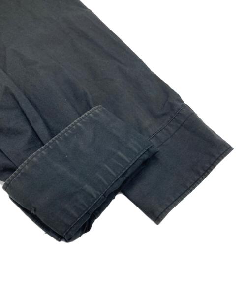 BLACK COMME des GARCONS（ブラックコムデギャルソン）BLACK COMME des GARCONS (ブラックコムデギャルソン) コットンブロードプリーツロングシャツ ブラック サイズ:XLの古着・服飾アイテム