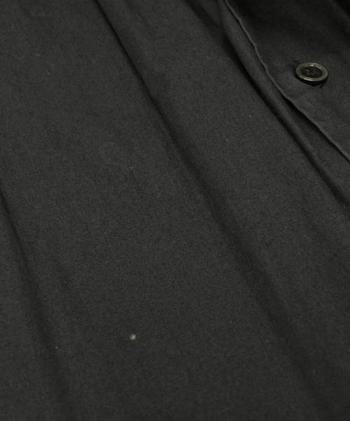 BLACK COMME des GARCONS（ブラックコムデギャルソン）BLACK COMME des GARCONS (ブラックコムデギャルソン) コットンブロードプリーツロングシャツ ブラック サイズ:XLの古着・服飾アイテム