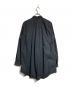 BLACK COMME des GARCONS (ブラックコムデギャルソン) コットンブロードプリーツロングシャツ ブラック サイズ:XL：18000円
