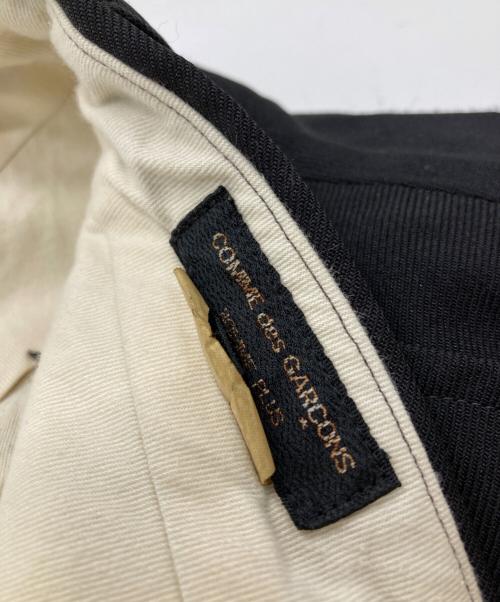 COMME des GARCONS HOMME PLUS（コムデギャルソンオムプリュス）COMME des GARCONS HOMME PLUS (コムデギャルソンオムプリュス) エステルシンプルPT ブラック サイズ:Ｌの古着・服飾アイテム