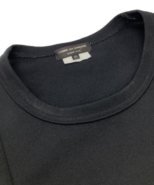 COMME des GARCONS HOMME PLUS（コムデギャルソンオムプリュス）COMME des GARCONS HOMME PLUS (コムデギャルソンオムプリュス) ジップデザインカットソー ブラック サイズ:XXLの古着・服飾アイテム